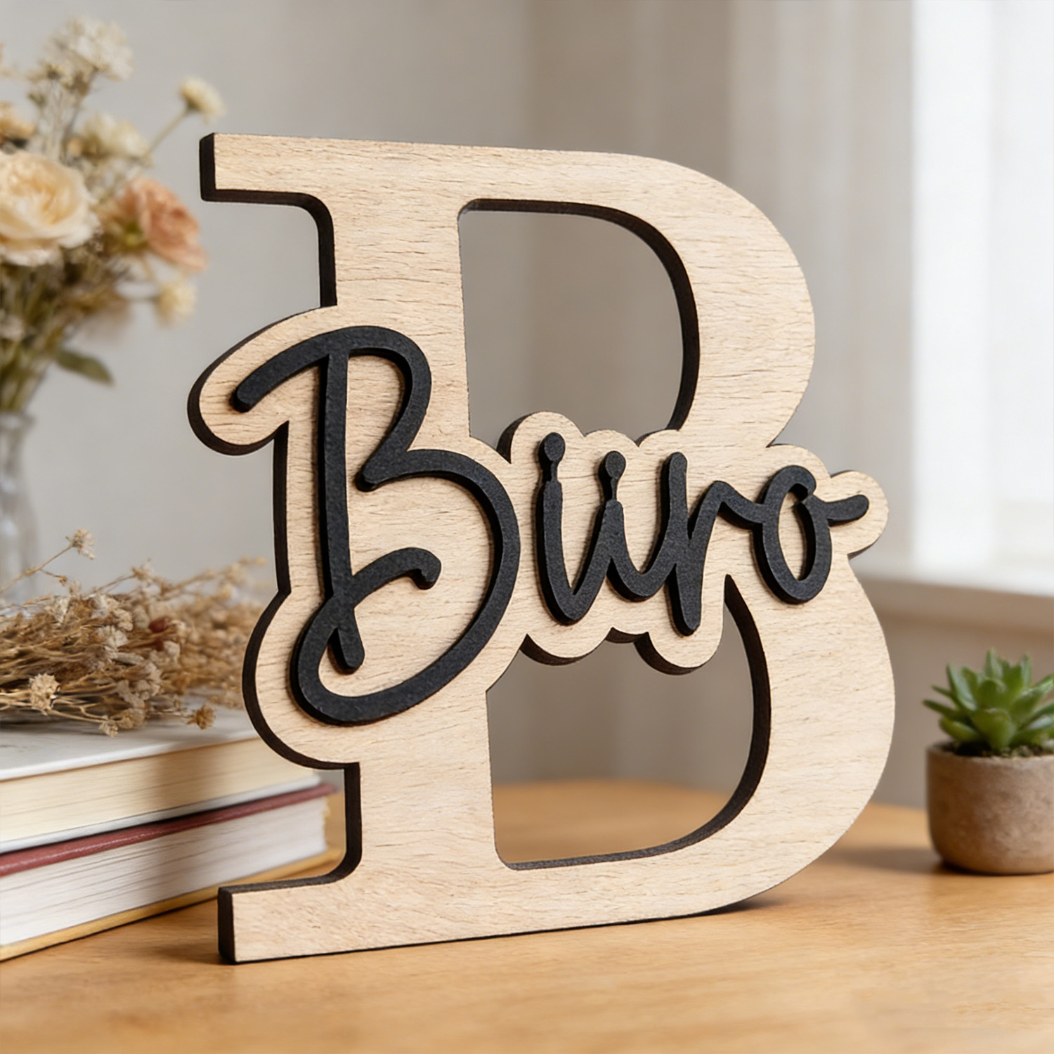 Halloween Party Supplies - 1pc Customizable Wooden Letter Door Sign,Customizable