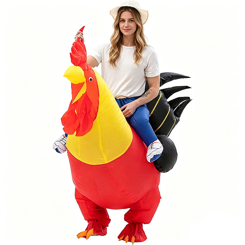 Halloween Costume Adult - Halloween Funny Rooster Inflatable Costumes Adult