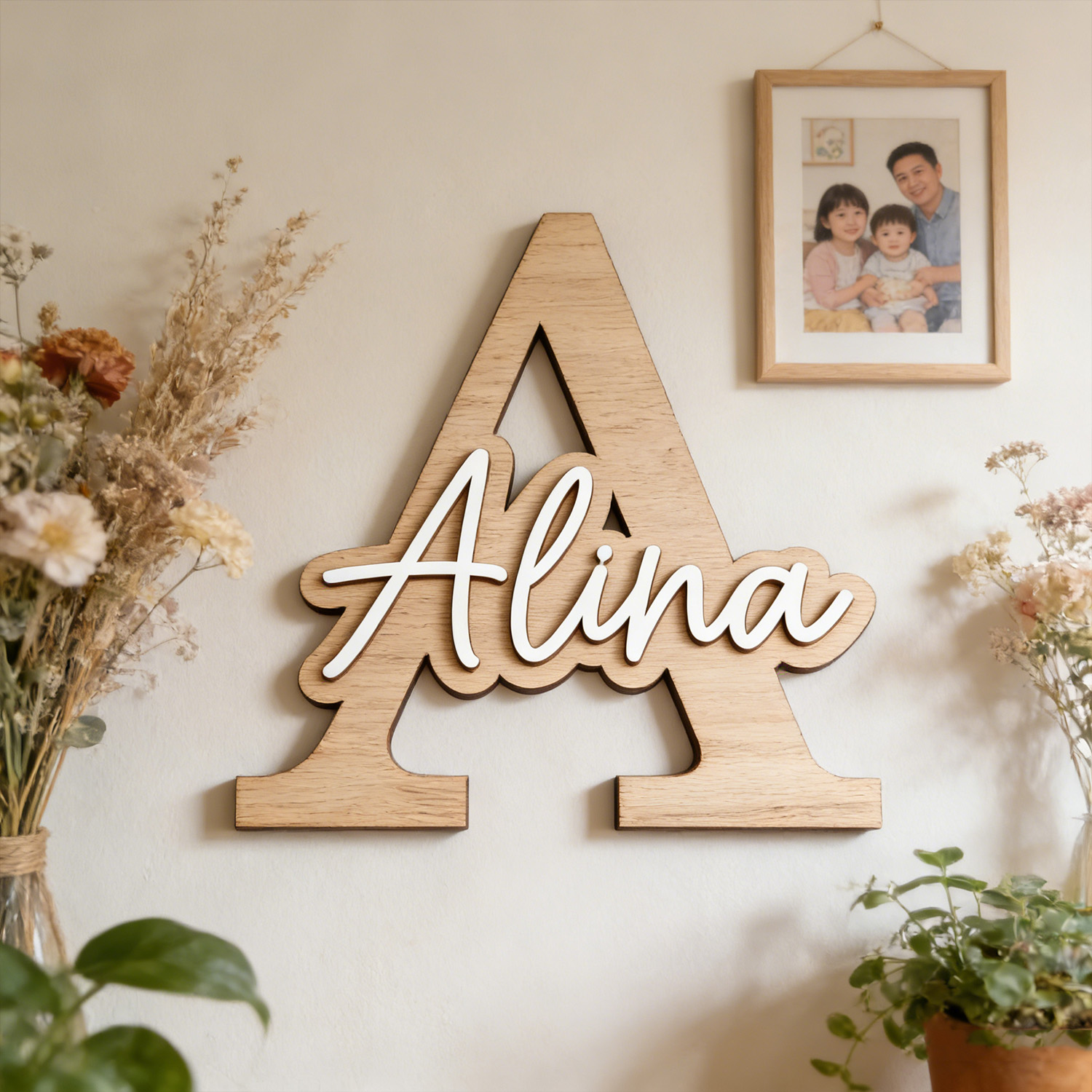 1pc Customizable Wooden Letter - Halloween Party Supplies 评论和价格