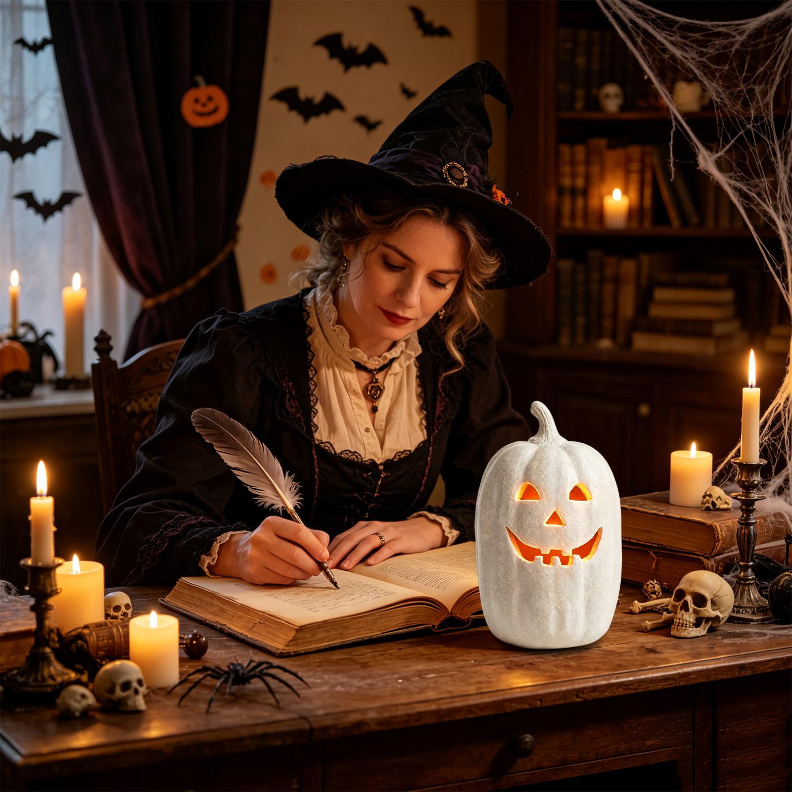 Halloween Pumpkin Lantern Resi - Pumpkin Lantern Halloween 评论和价格