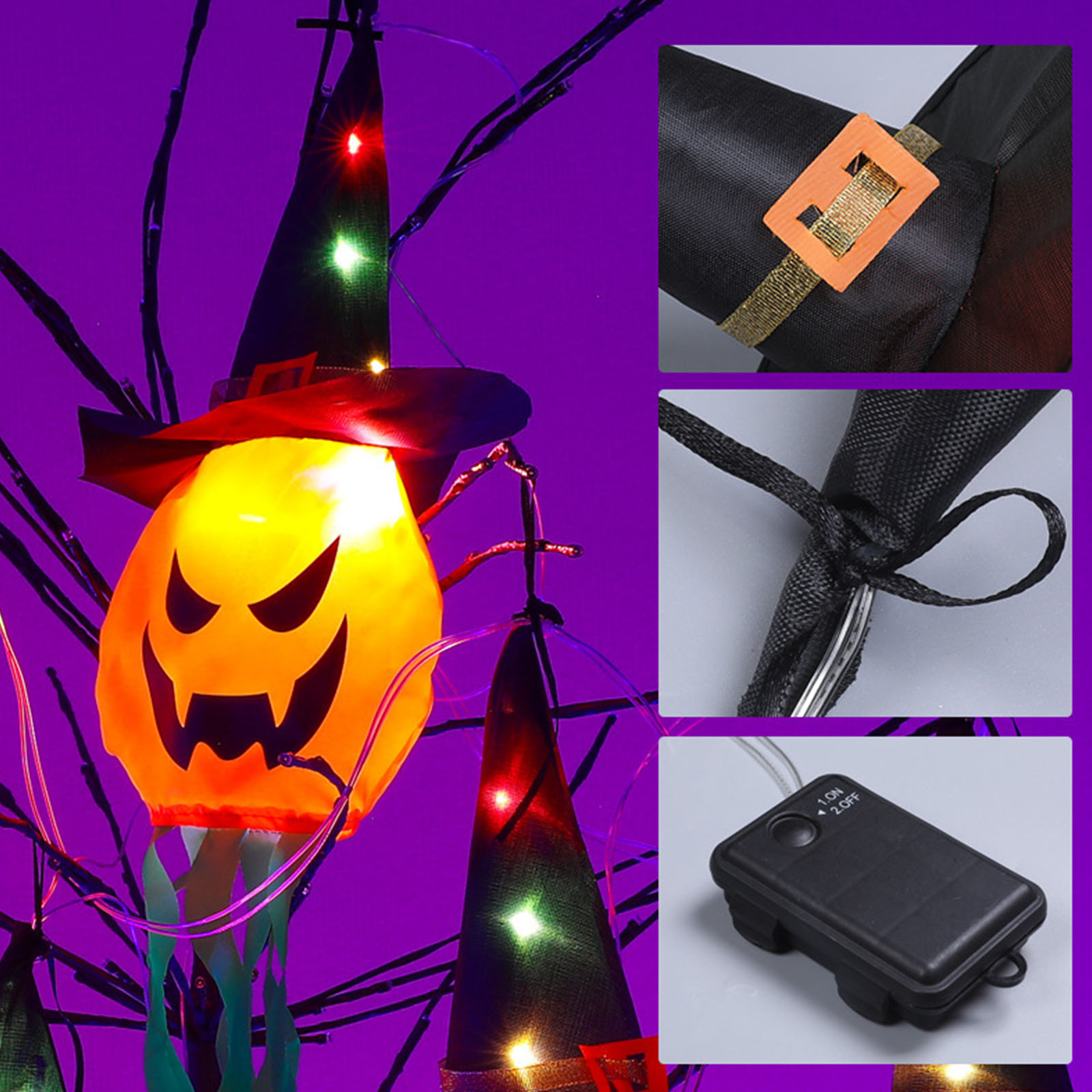 Halloween Decorative Lights Ha - Halloween Led String Lights Orange 评论和价格