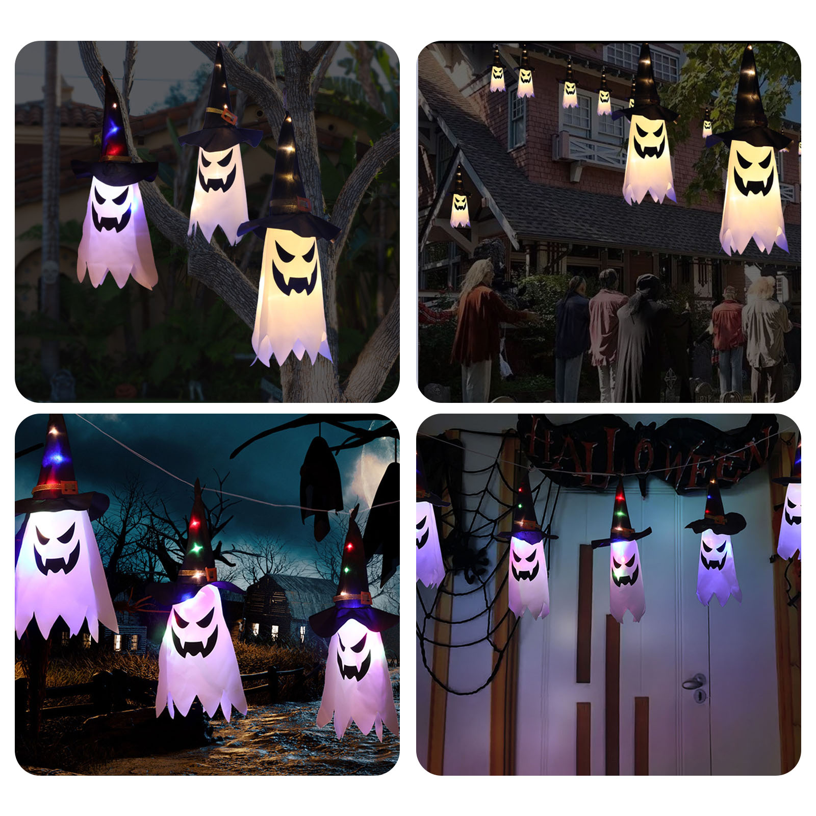 Halloween Decorative Lights Ha - Halloween Led String Lights Orange 评论和价格