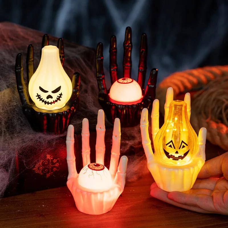 Halloween LED Ghost Hand Night - Halloween Pumpkin Decor Led 评论和价格