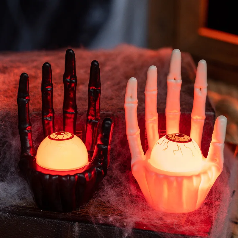 Halloween LED Ghost Hand Night - Halloween Pumpkin Decor Led 评论和价格
