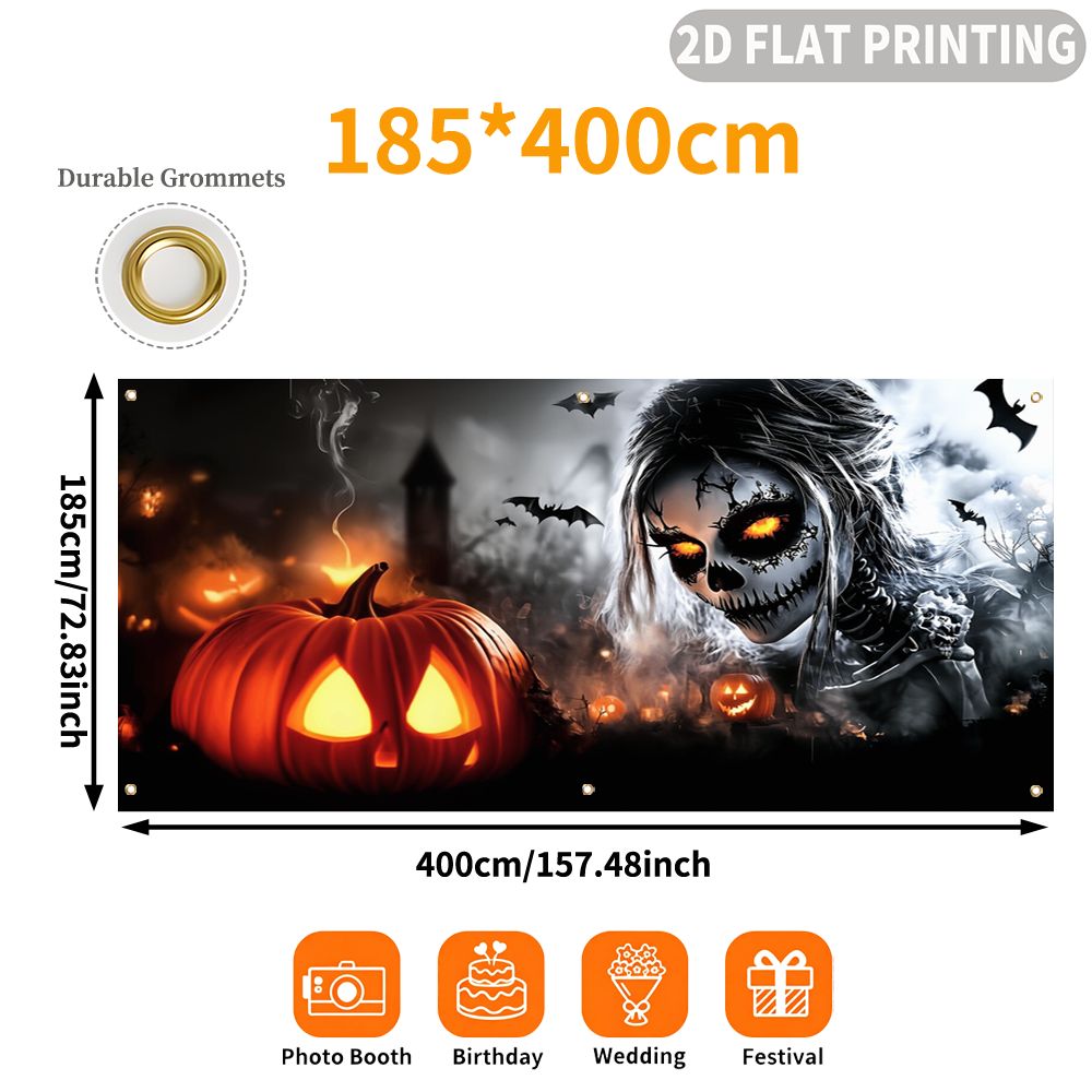 1pc 2D FLAT Halloween Party Ga - Halloween Skeleton Decoration 评论和价格