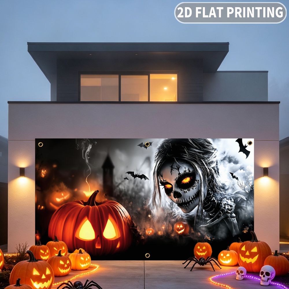 1pc 2D FLAT Halloween Party Ga - Halloween Skeleton Decoration 评论和价格