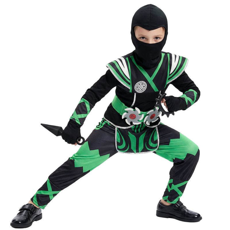 Japanese Ninja Costume Set for - Halloween Costume Kids 评论和价格