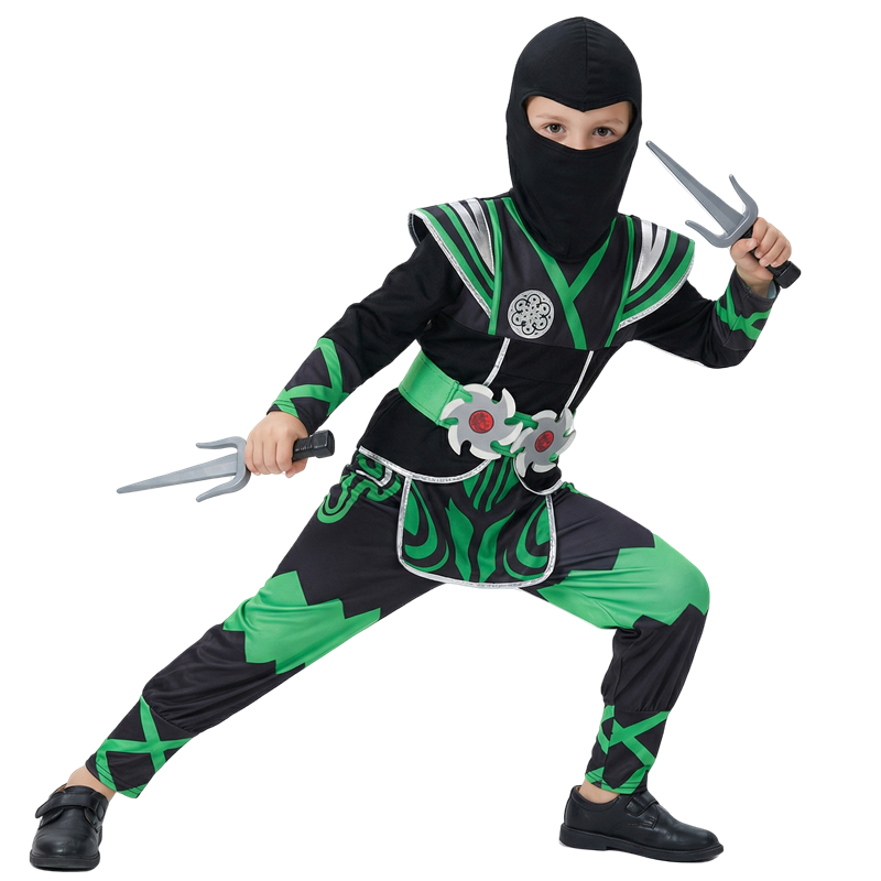 Japanese Ninja Costume Set for - Halloween Costume Kids 评论和价格
