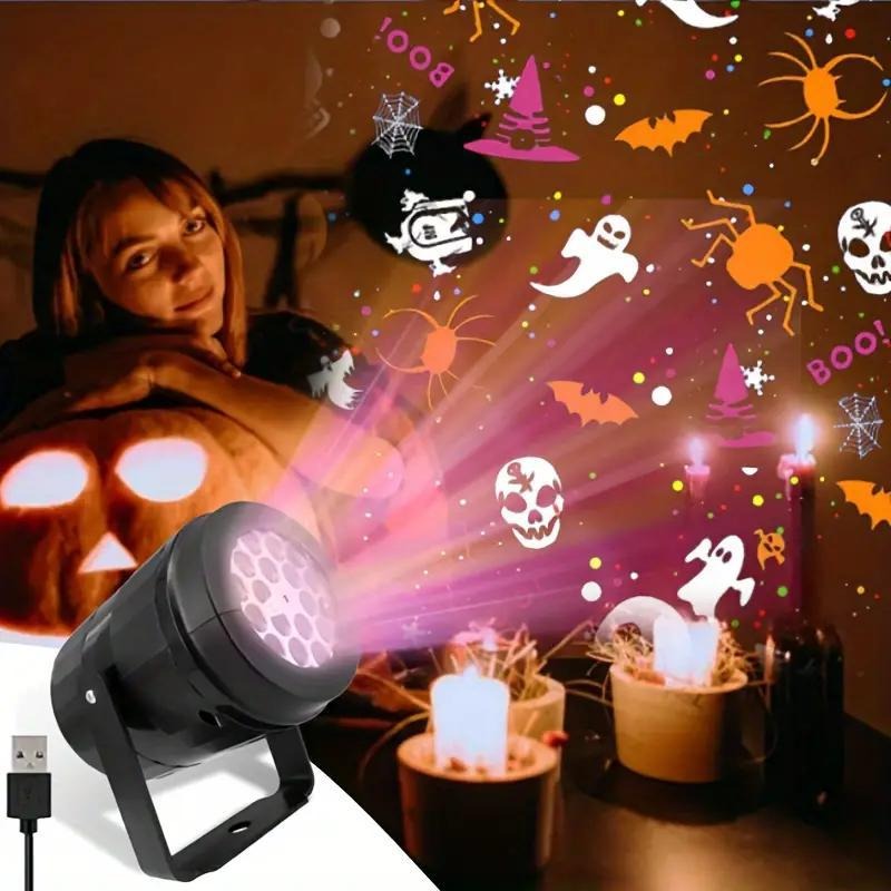 Halloween LED Projector Light  - Halloween Pumpkin Decor Led 评论和价格