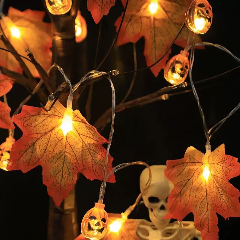 1PC 59in/118in Halloween LED S - Halloween Led String Lights Orange 评论和价格