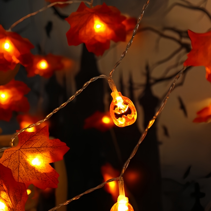 1PC 59in/118in Halloween LED S - Halloween Led String Lights Orange 评论和价格