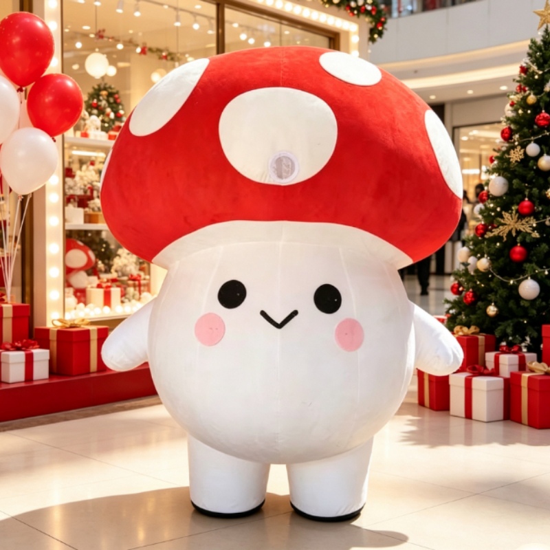 Cute Mushroom Inflatable Masco - Halloween Costume Adult 评论和价格