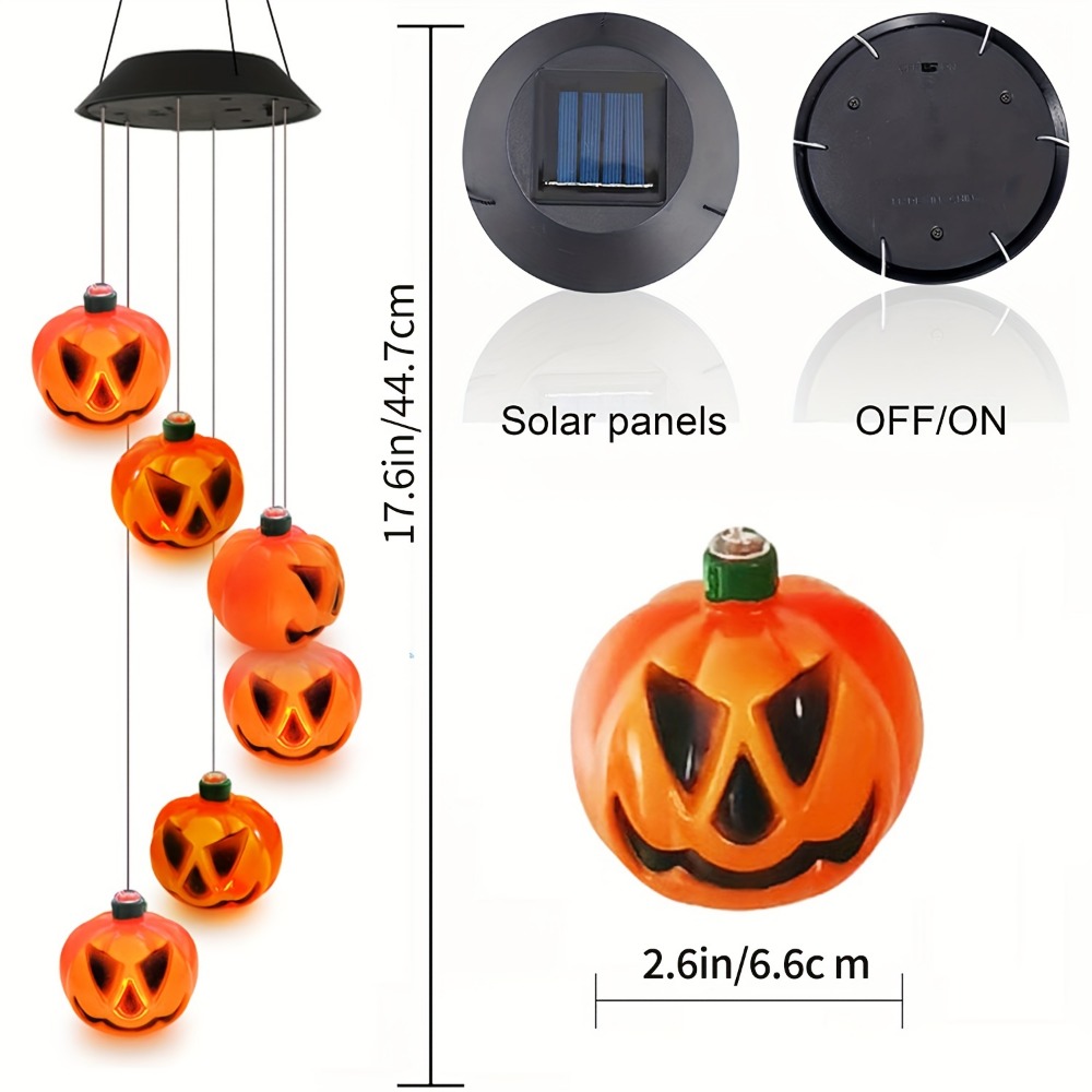 Solar-Powered Halloween Pumpki - Halloween Pumpkin Decor Led 评论和价格