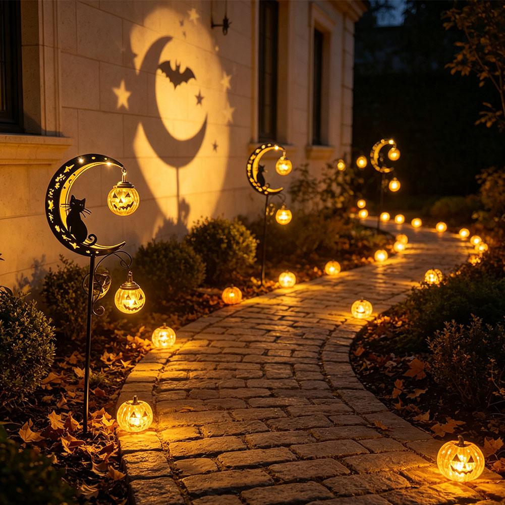 Halloween Outdoor Garden Stake - Pumpkin Lantern Halloween 评论和价格