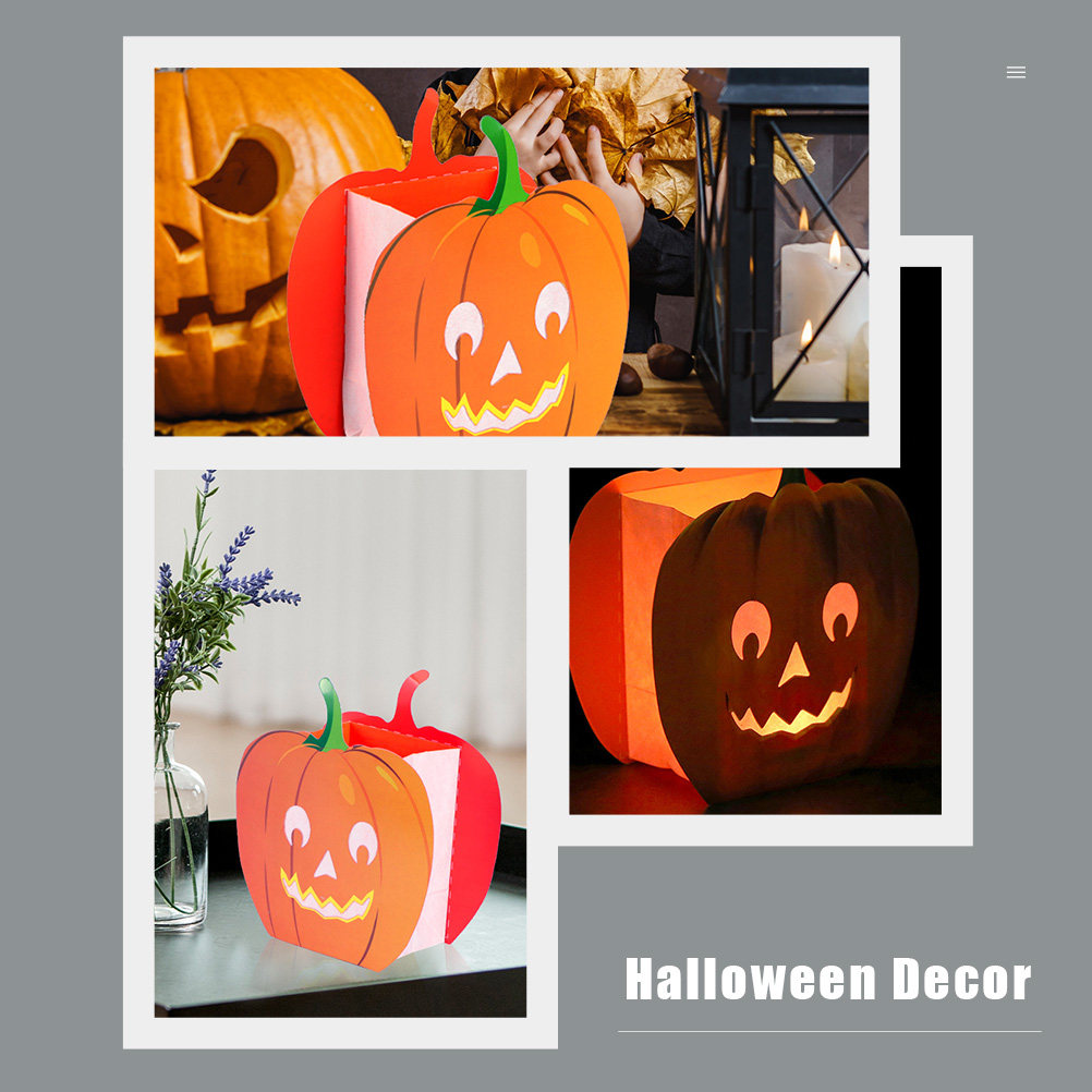 12Pcs Decorative Bags Pumpkin  - Halloween Pumpkin Decor Led 评论和价格