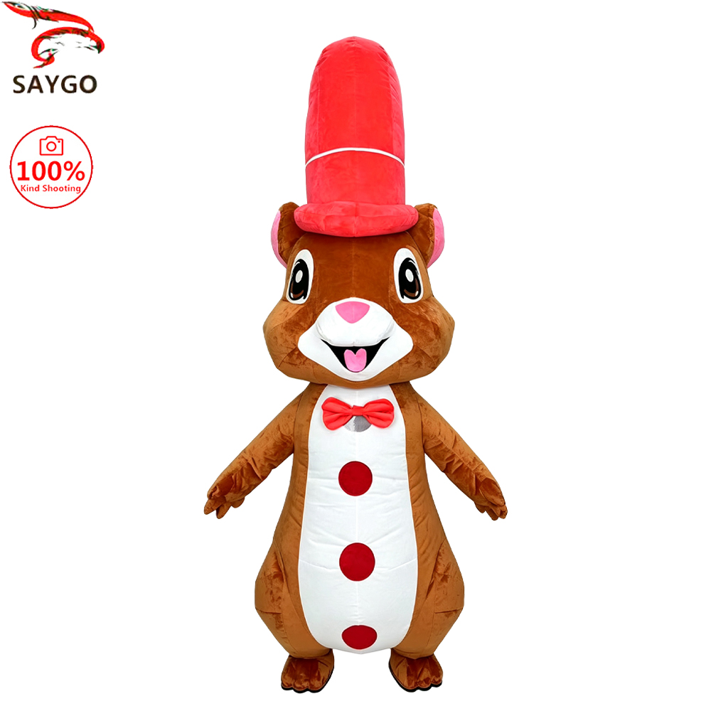 SAYGO Red Hat Squirrel Inflata - Halloween Costume Adult 评论和价格