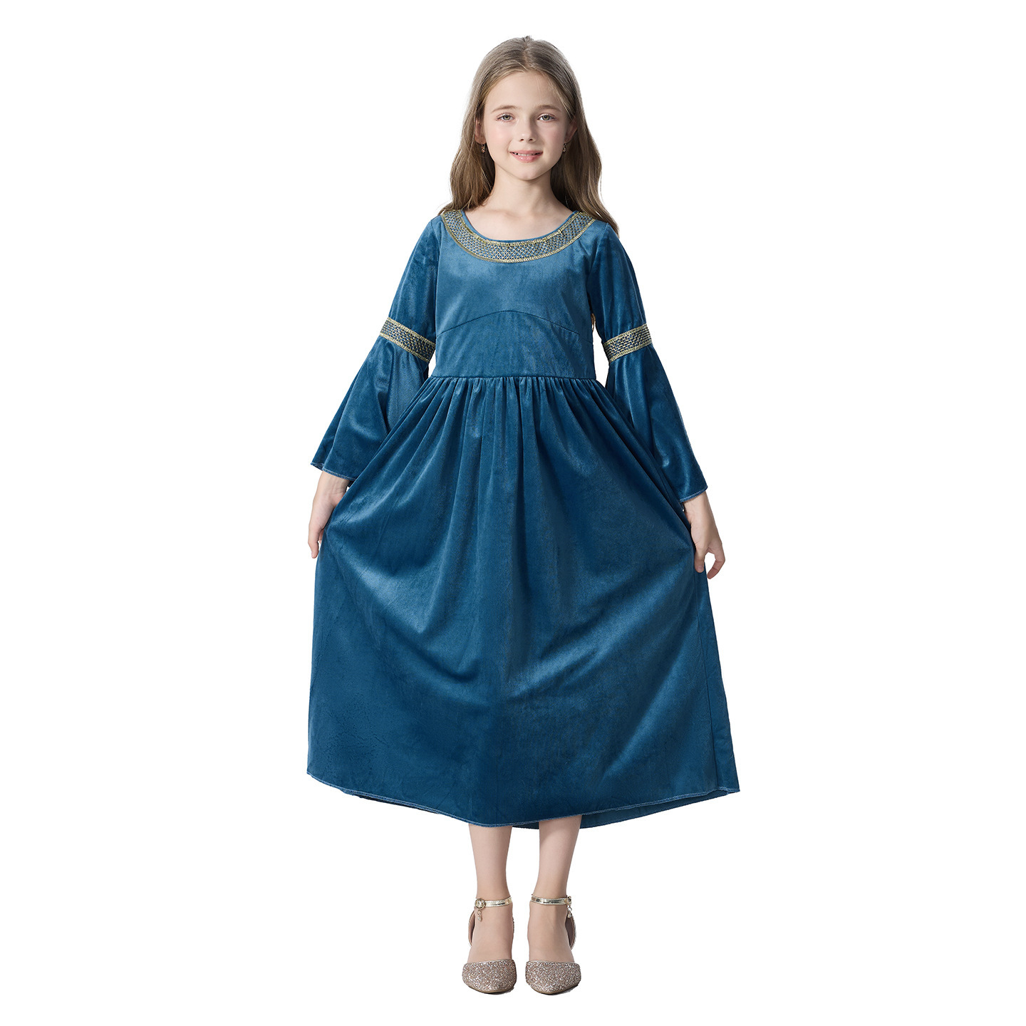 Medieval Cosplay Princess Dres - Halloween Costume Kids 评论和价格