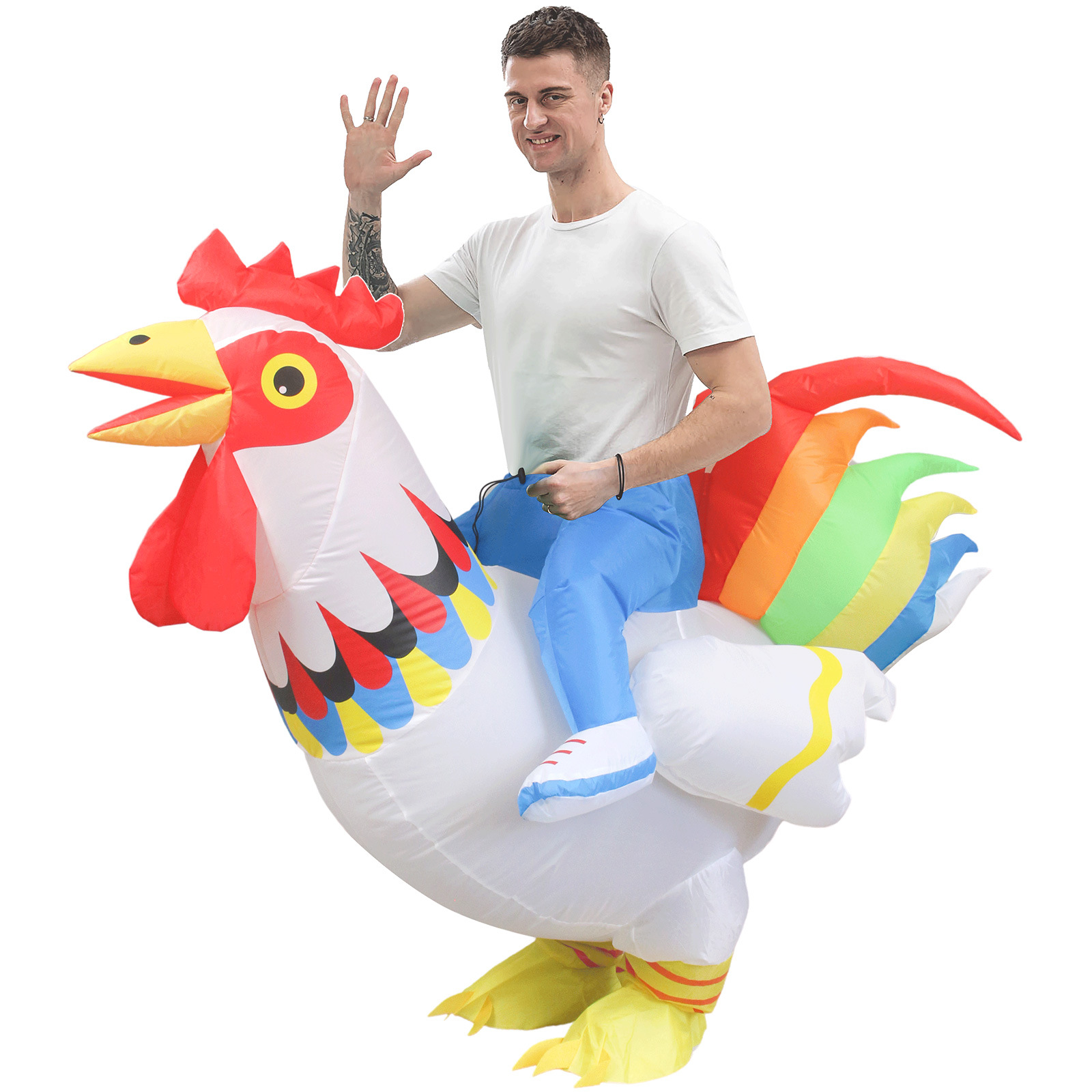 Halloween Funny Rooster Inflat - Halloween Costume Adult 评论和价格
