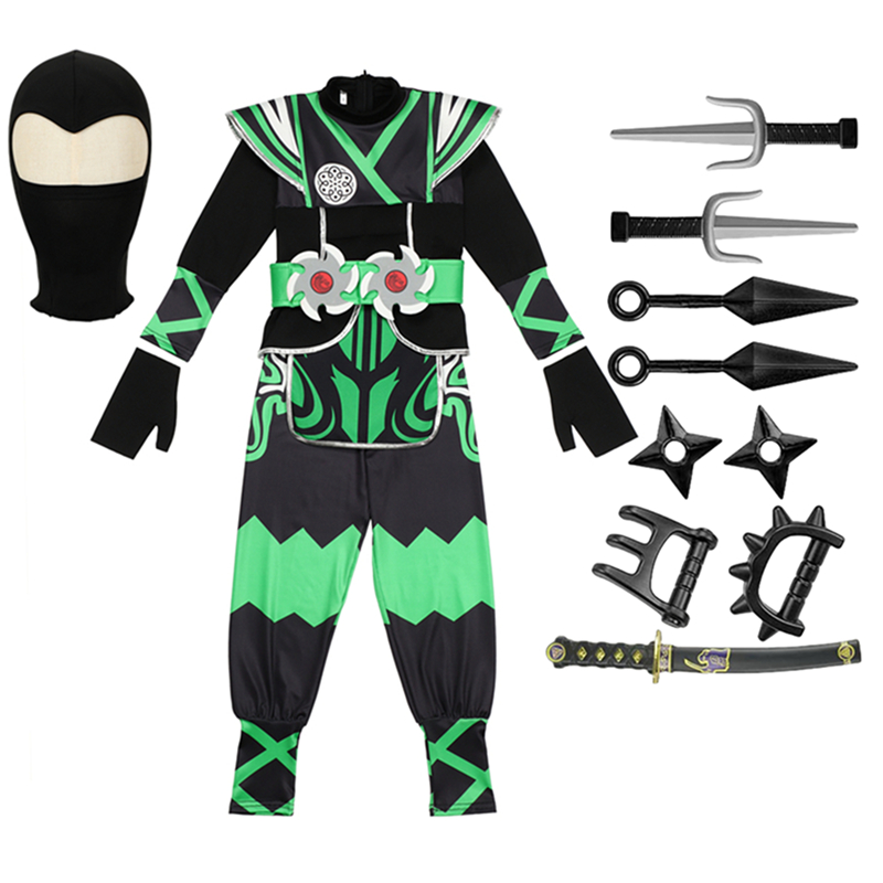 Green Ninja Costume for Kids w - Halloween Costume Kids 评论和价格