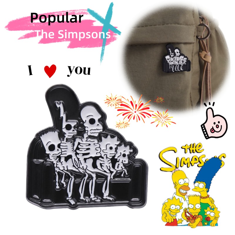 New Cartoon Anime Figure Brooc - Halloween Skeleton Decoration 评论和价格