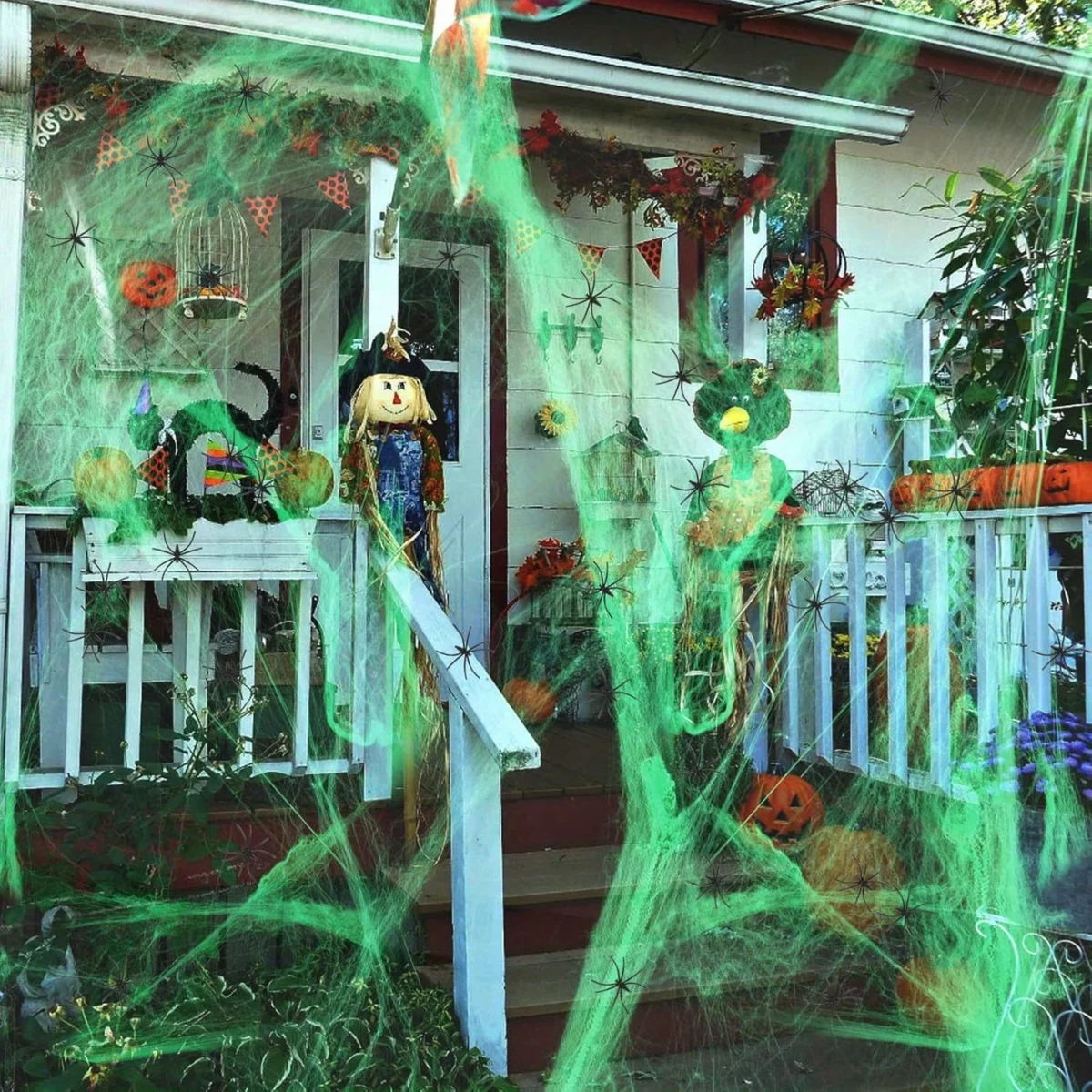 1-20PCS Halloween Decoration S - Spider Web Halloween Decoration 评论和价格