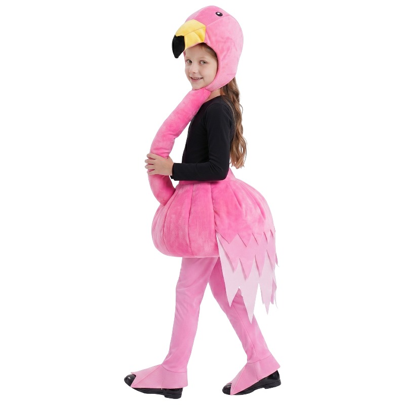 Animal Pink Flamingo Cosplay S - Halloween Costume Kids 评论和价格