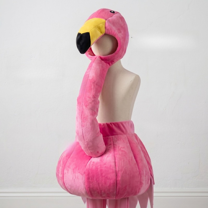 Animal Pink Flamingo Cosplay S - Halloween Costume Kids 评论和价格
