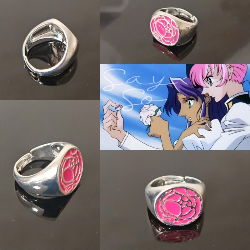 Pink Rose Ring Tenjou Utena Re - Halloween Costume Kids 评论和价格