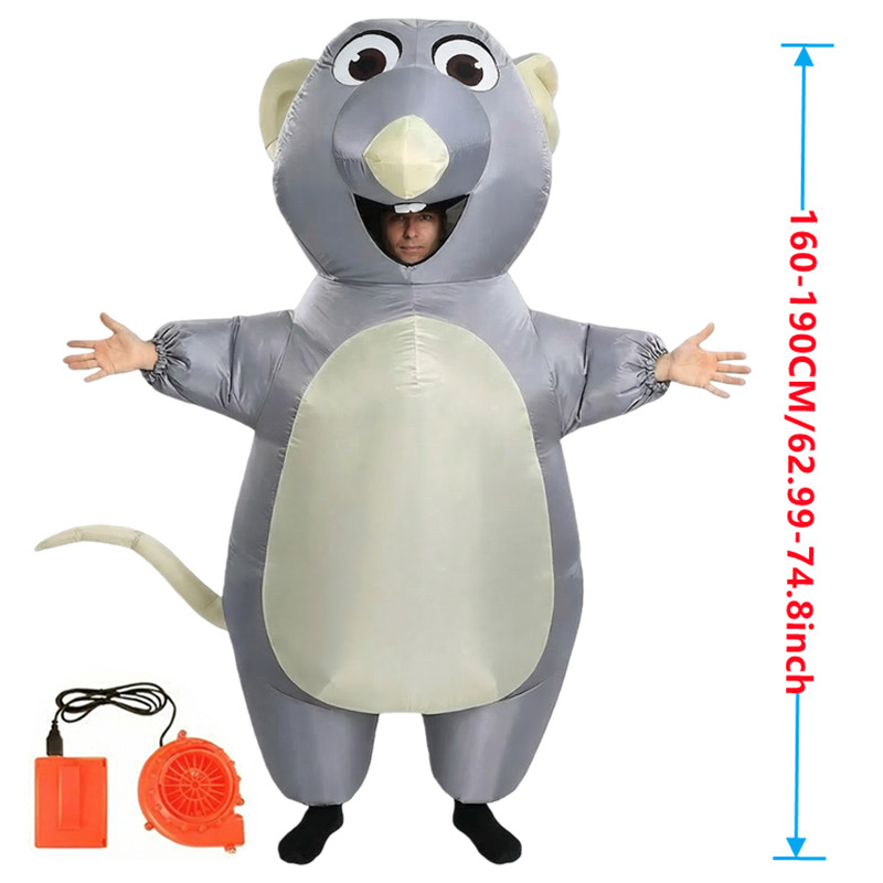 Cartoon Mouse Inflatable Costu - Halloween Costume Adult 评论和价格
