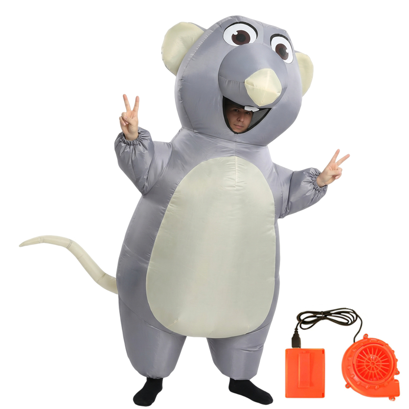 Cartoon Mouse Inflatable Costu - Halloween Costume Adult 评论和价格