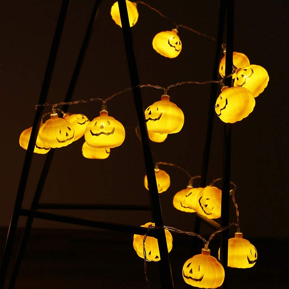 Halloween 3D Pumpkin LED Strin - Halloween Led String Lights Orange 评论和价格