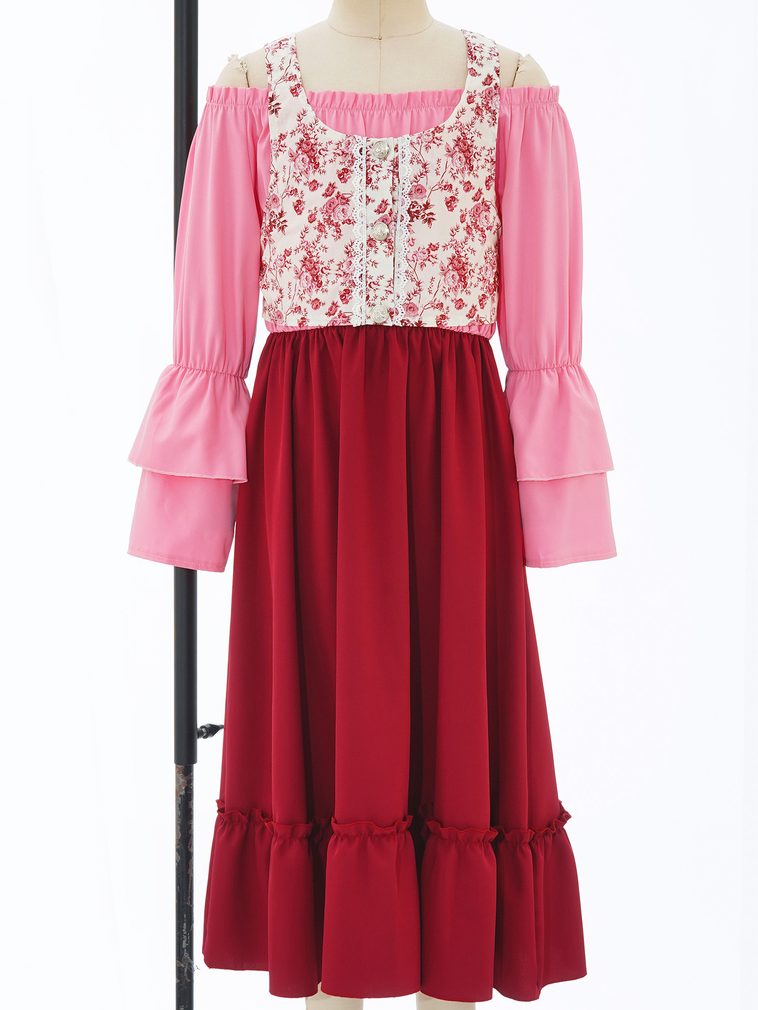 Kids Girls Renaissance Medieva - Halloween Costume Kids 评论和价格