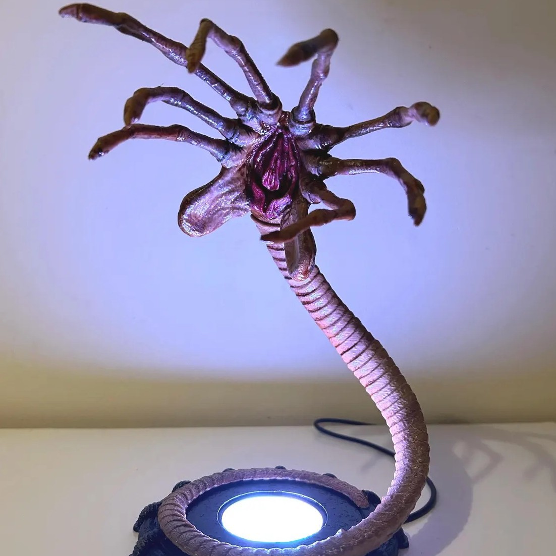 Alien Facehugger Lamp Nightlig - Halloween Pumpkin Decor Led 评论和价格