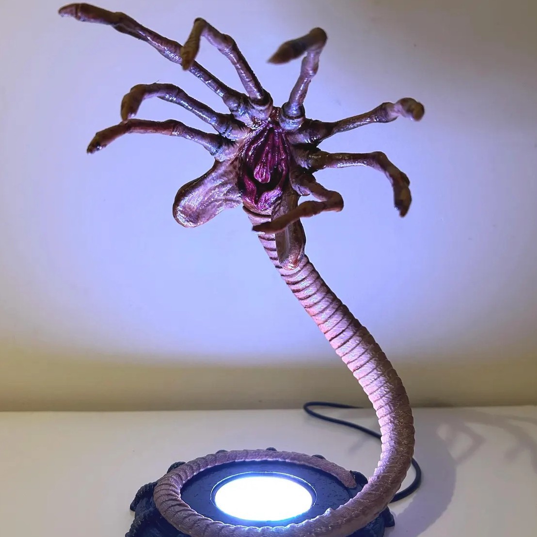Alien Facehugger Lamp Nightlig - Halloween Pumpkin Decor Led 评论和价格