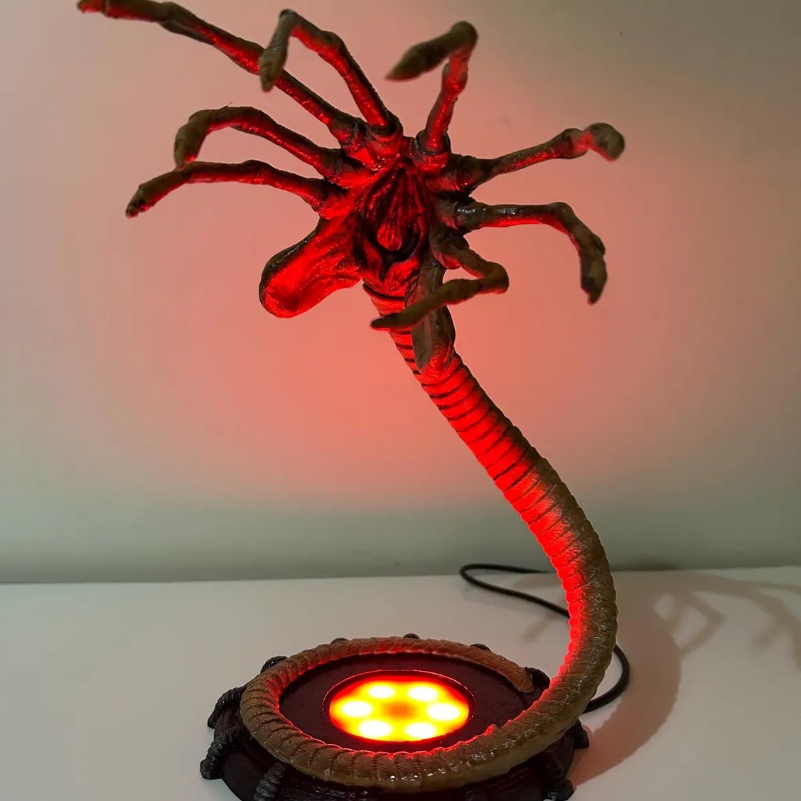 Alien Facehugger Lamp Nightlig - Halloween Pumpkin Decor Led 评论和价格