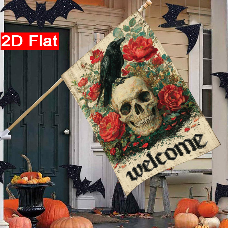 2D Flat - 2D Flat Halloween We - Halloween Skeleton Decoration 评论和价格