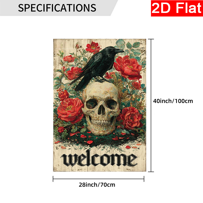2D Flat - 2D Flat Halloween We - Halloween Skeleton Decoration 评论和价格