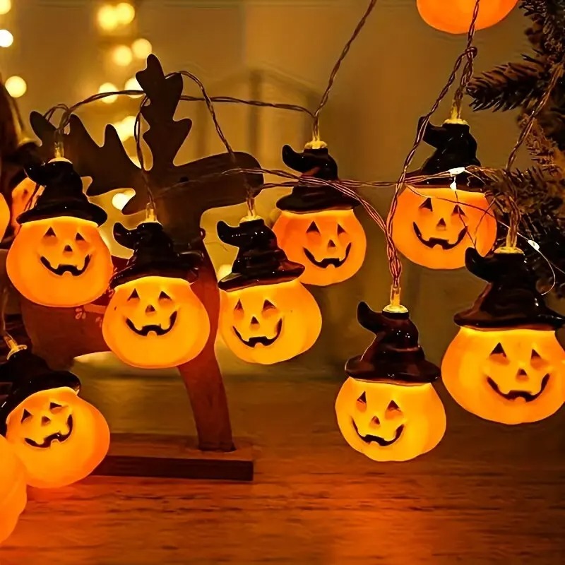 Halloween Jack-o-Lantern Fairy - Halloween Led String Lights Orange 评论和价格