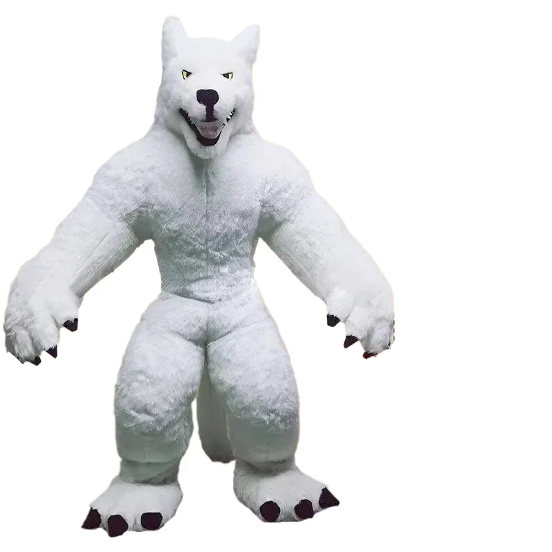 Giant Inflatable Grey Wolf Mas - Halloween Costume Adult 评论和价格