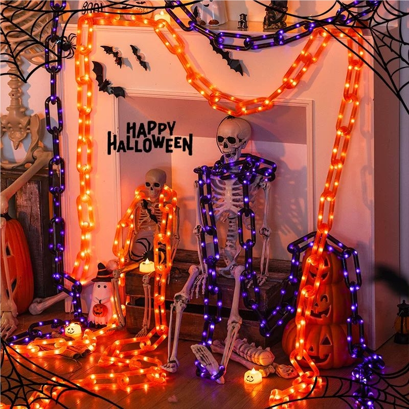 78.74in Halloween Outdoor Sola - Halloween Led String Lights Orange 评论和价格
