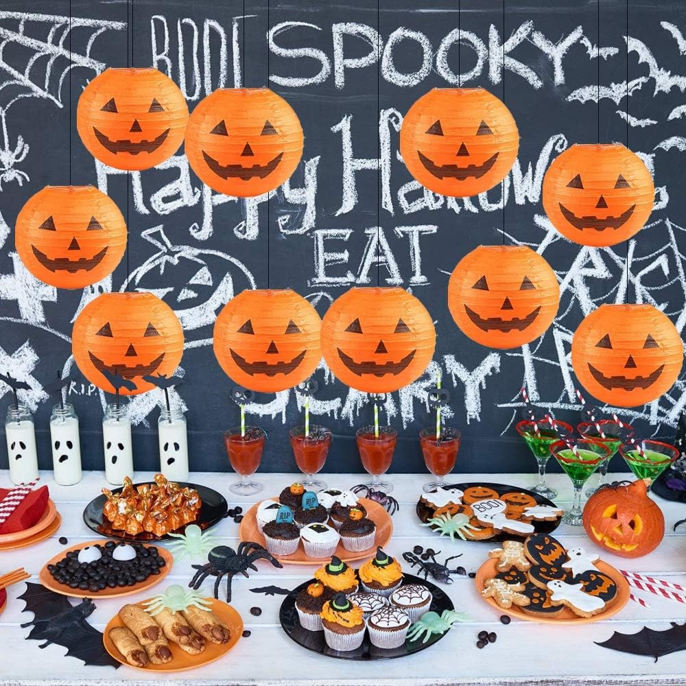 8 Inches Halloween Pumpkin Pap - Pumpkin Lantern Halloween 评论和价格